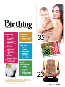Birthing Magazine 2009 Summer Index