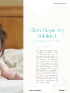 Birthing Magazine 2012 Summer Cloth Diapers