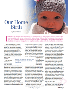 Birthing Magazine 2013 Summer Home Birth