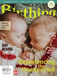 Cover of Birthing Magazine (Spring 2018)