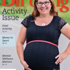 Cover for Birthing Magazine, Summer 2018 issue