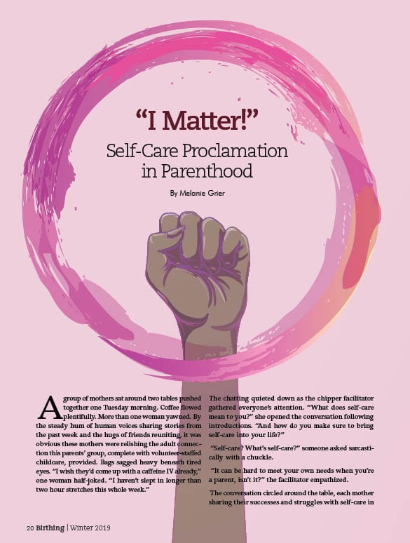 I matter! Self-care proclamation in parenthood