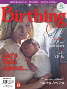 Cover of Birthing, Spring 2020