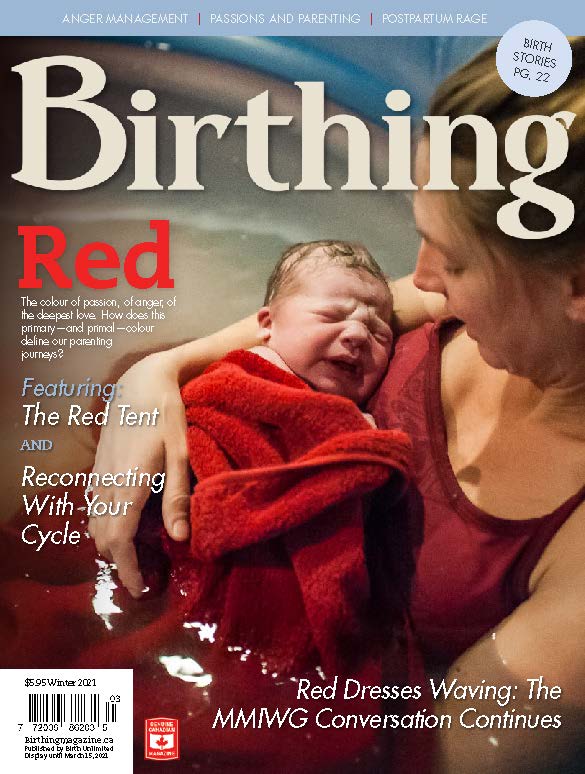 Cover of Birthing Magazine for Winter 2021