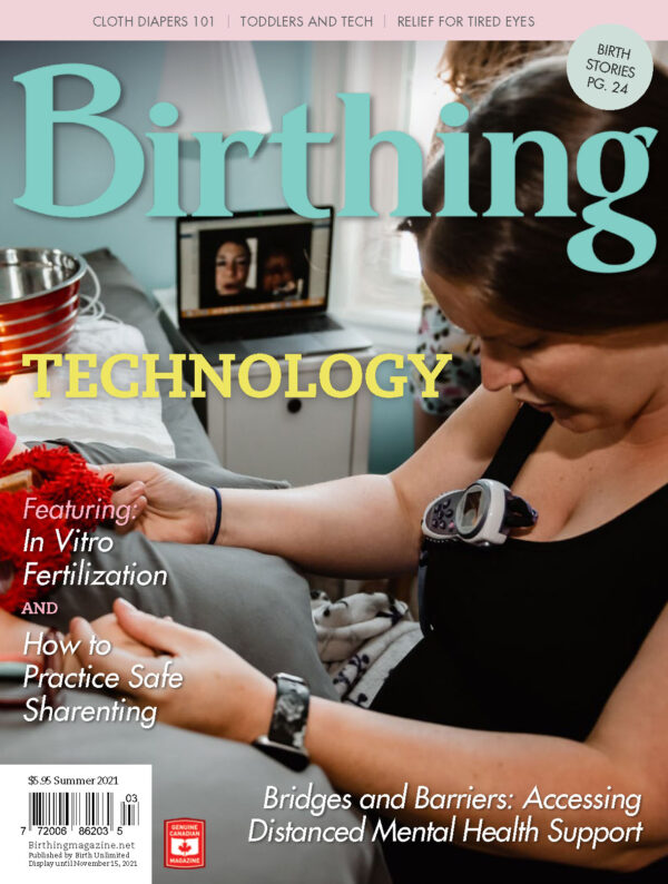 Cover of Birthing Magazine for Summer 2021