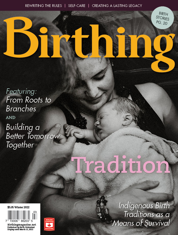 Cover of Birthing Magazine, Winter 2022 - Tradition